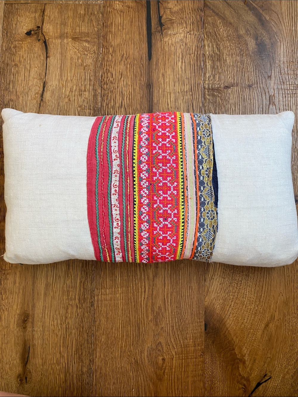 Handmade Hmong Lumbar Pillow